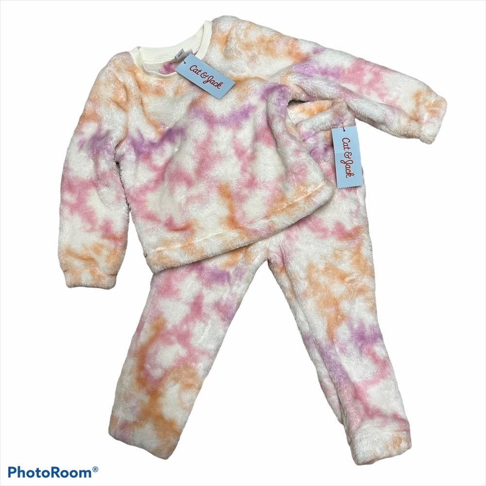 Cat & Jack Tie Dye Fleece Set NWT